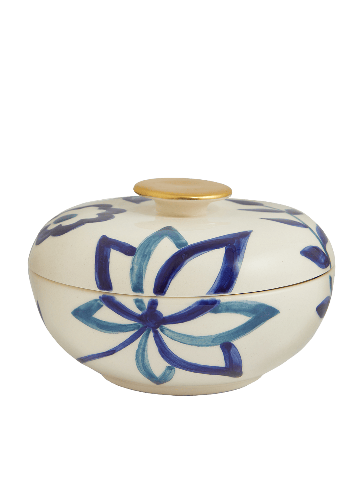Indigo sugar bowl