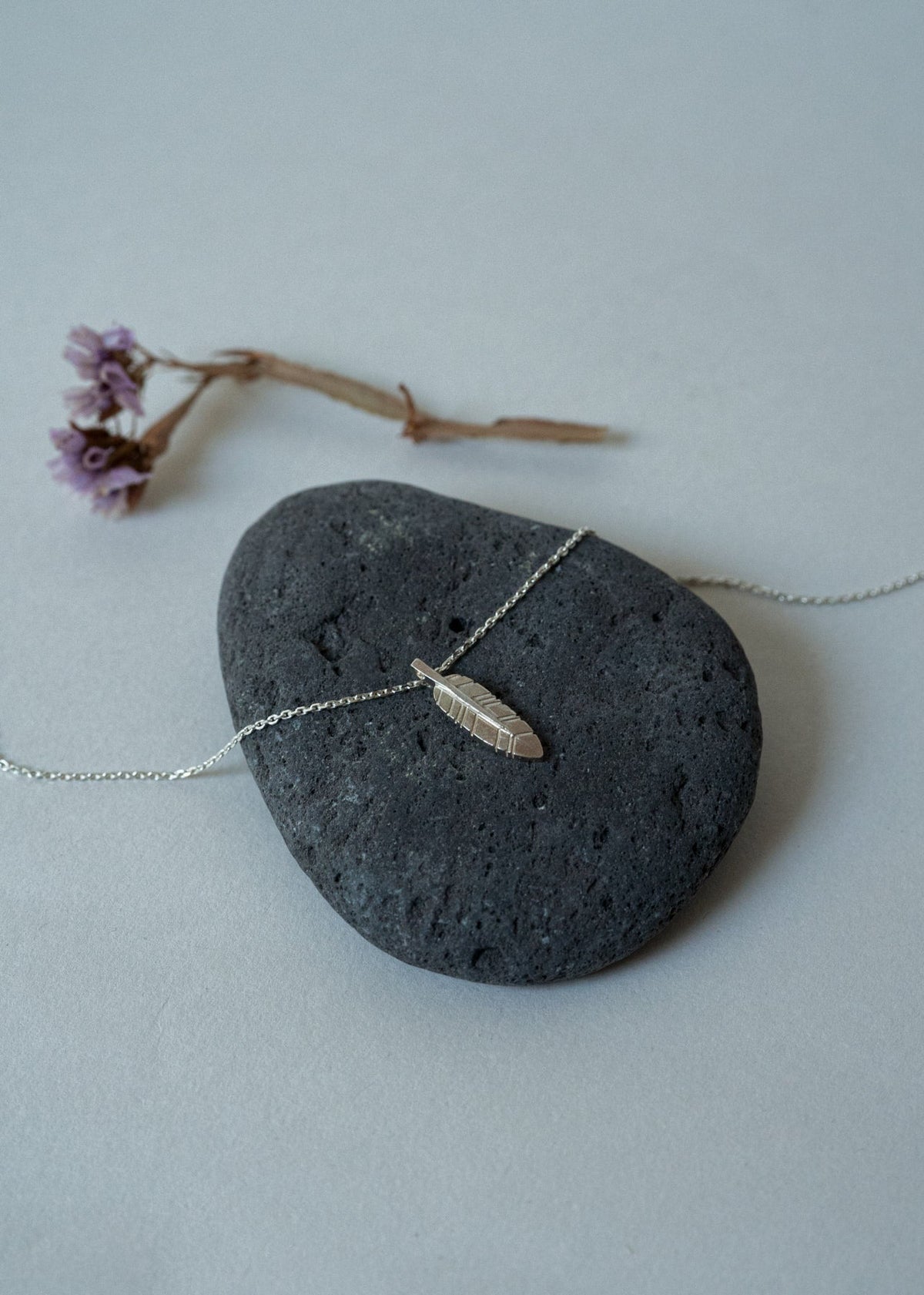 Feather necklace