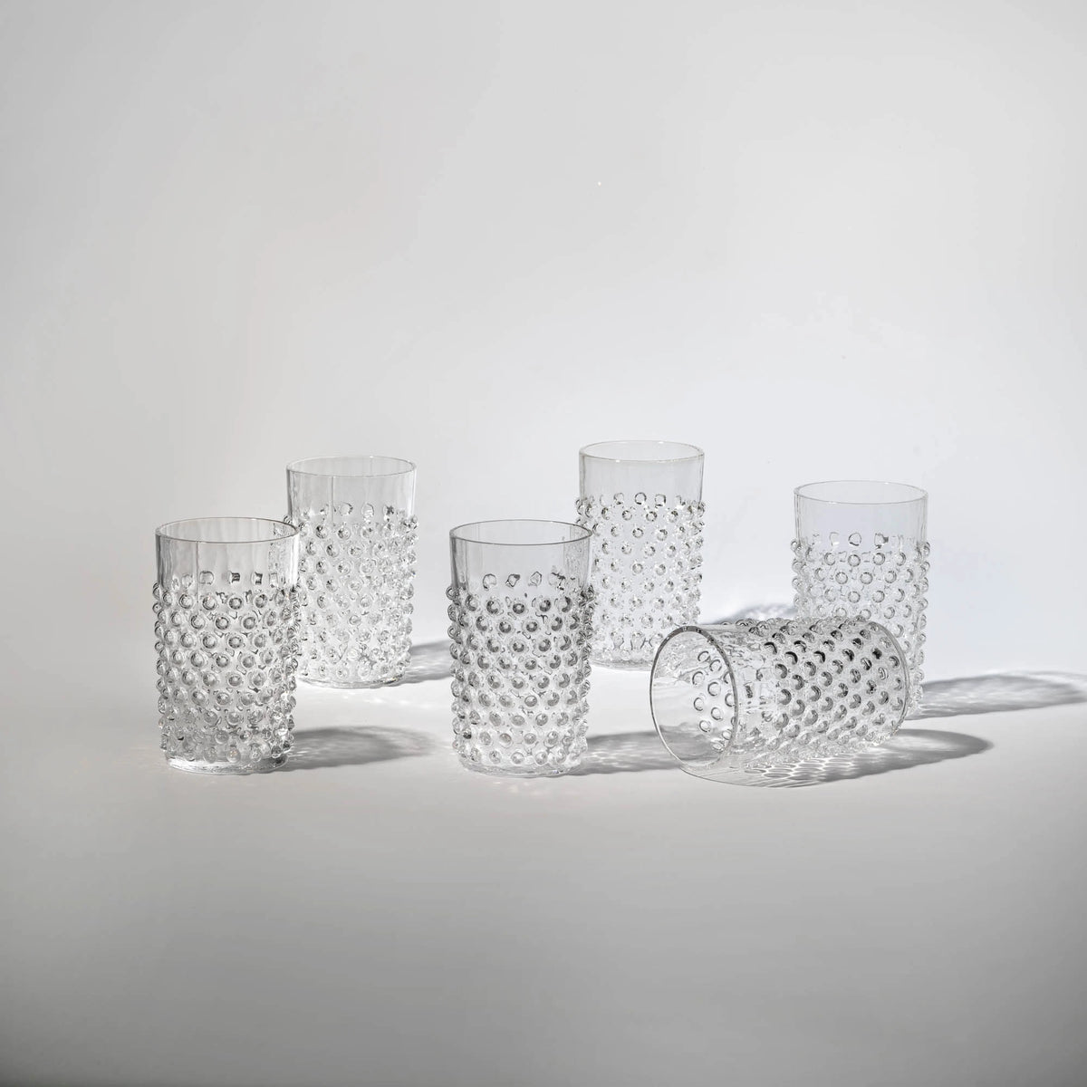 Hobnail glasses