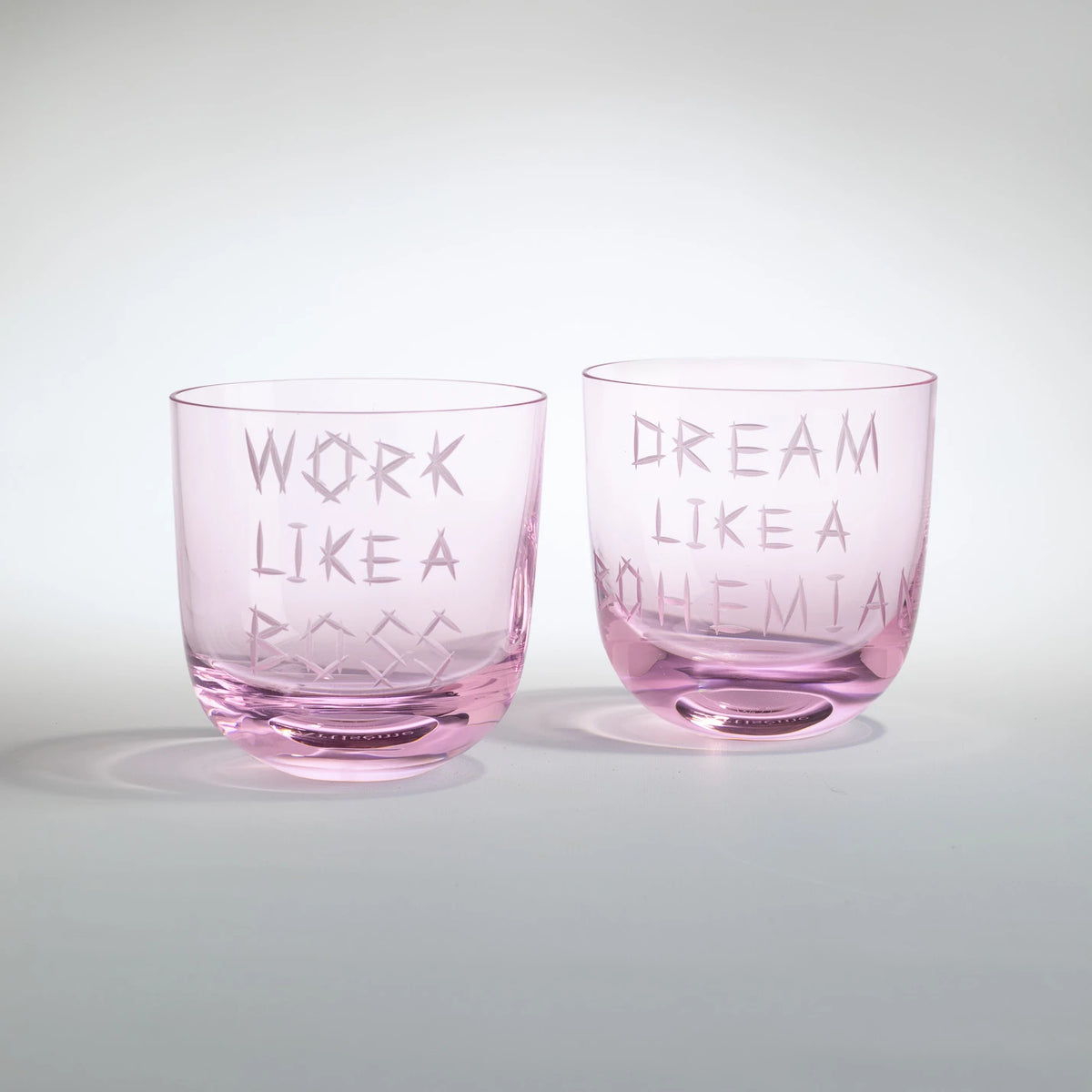 Work like a boss sklenice