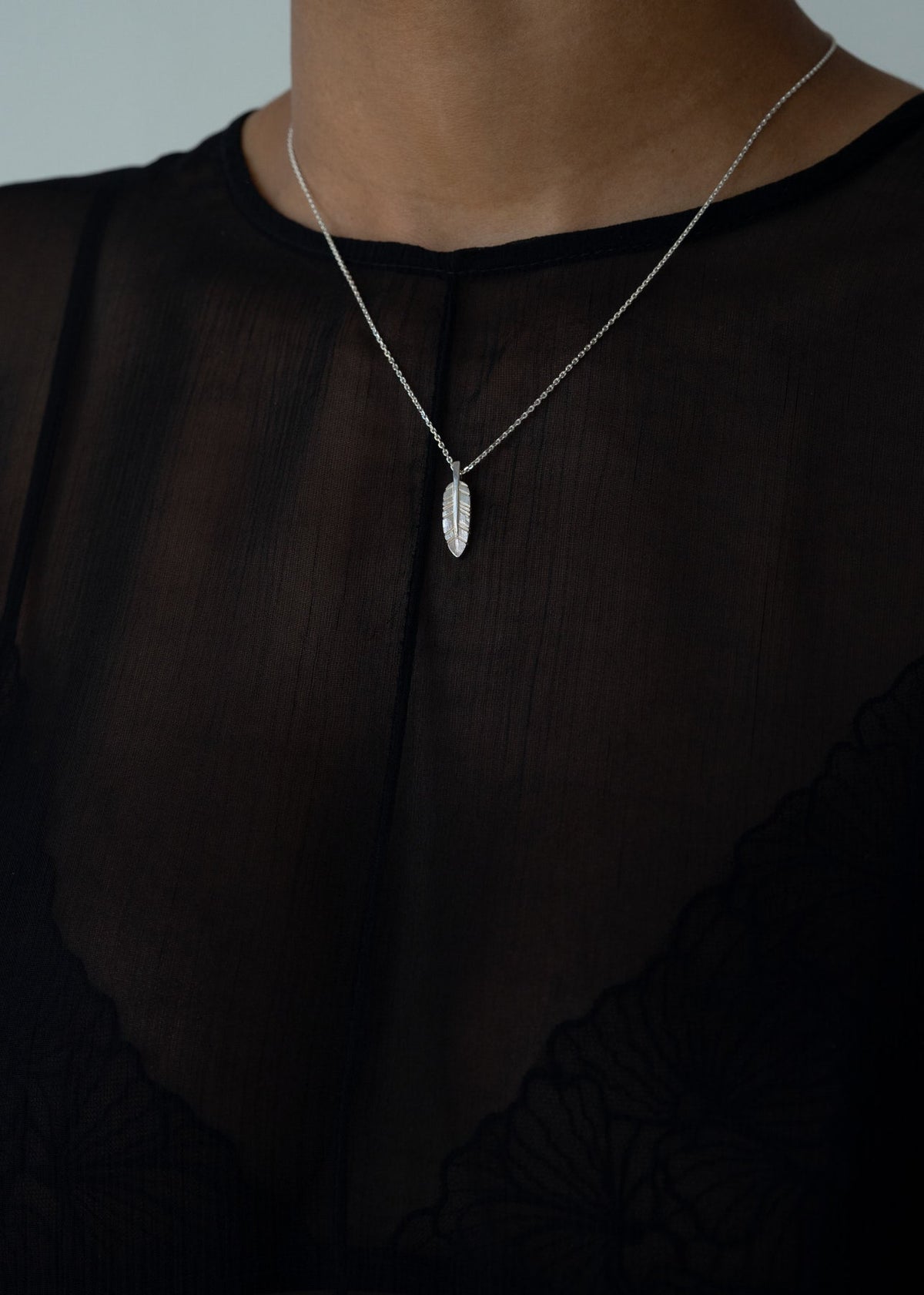 Feather necklace