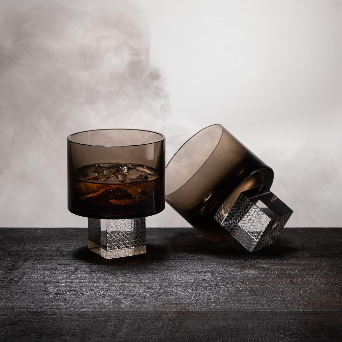 Smoke Whiskey Cube glasses