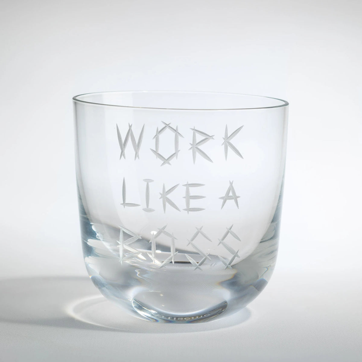Work like a boss sklenice