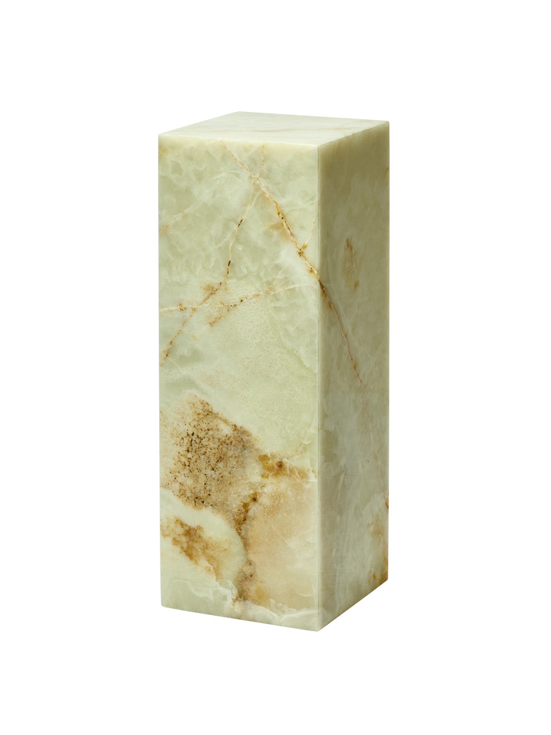 Stone pedestal - green onyx