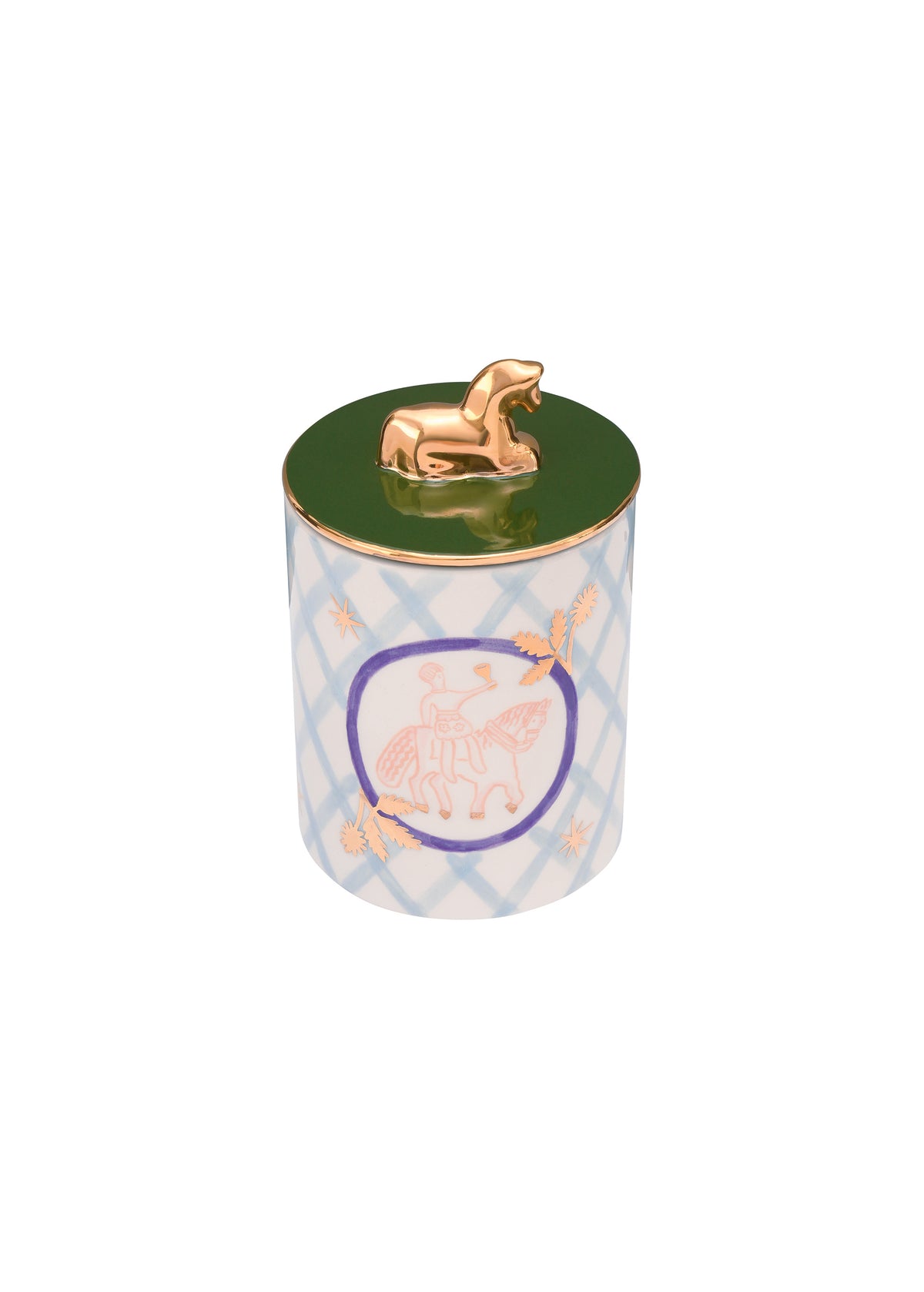 Horseman Sugar Bowl - Blue