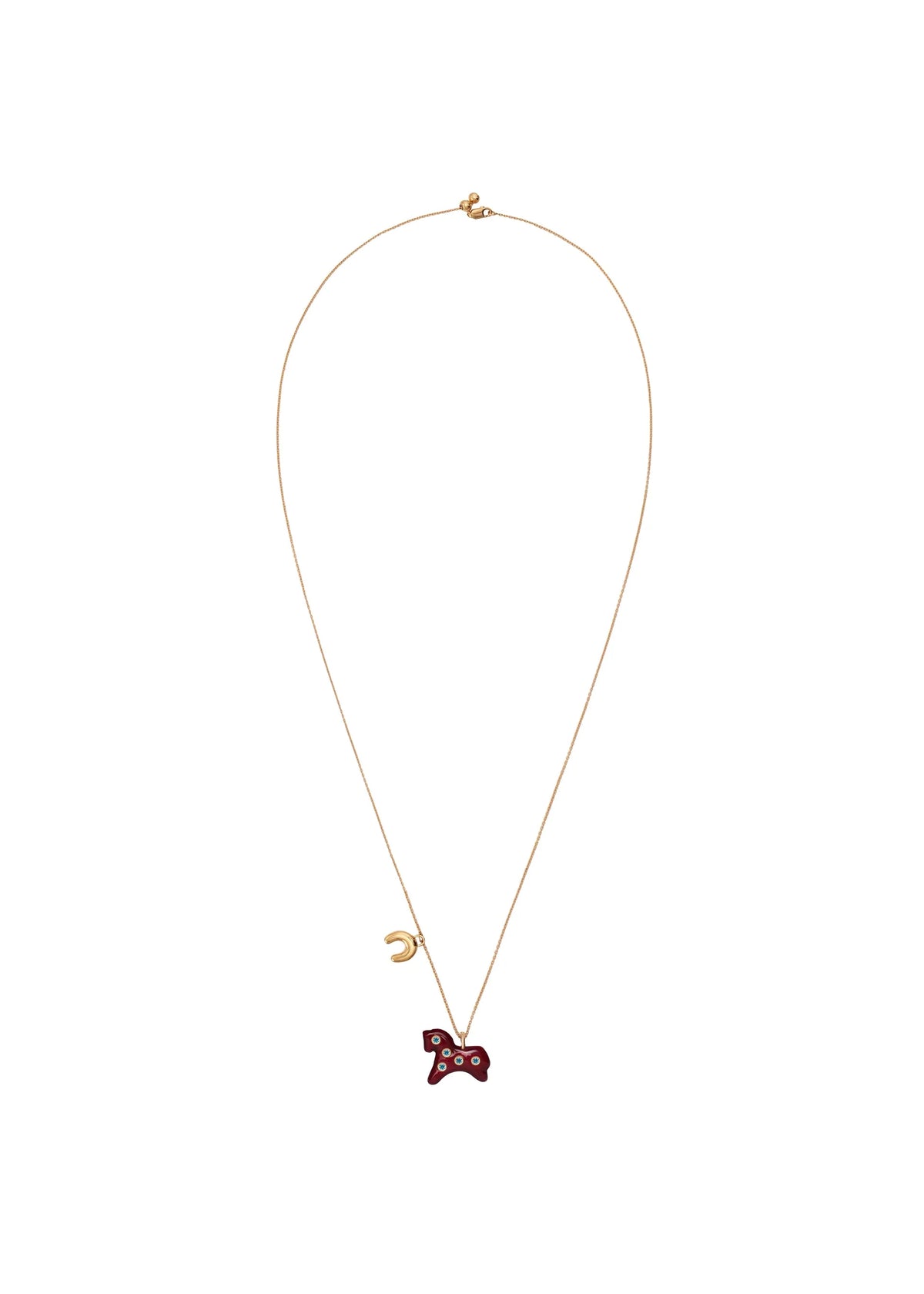 Lucky Pendant - Gold-plated and Enamel